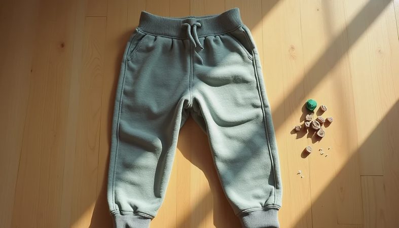 Cat & Jack Joggers: 6 Months on Hallie's Knees