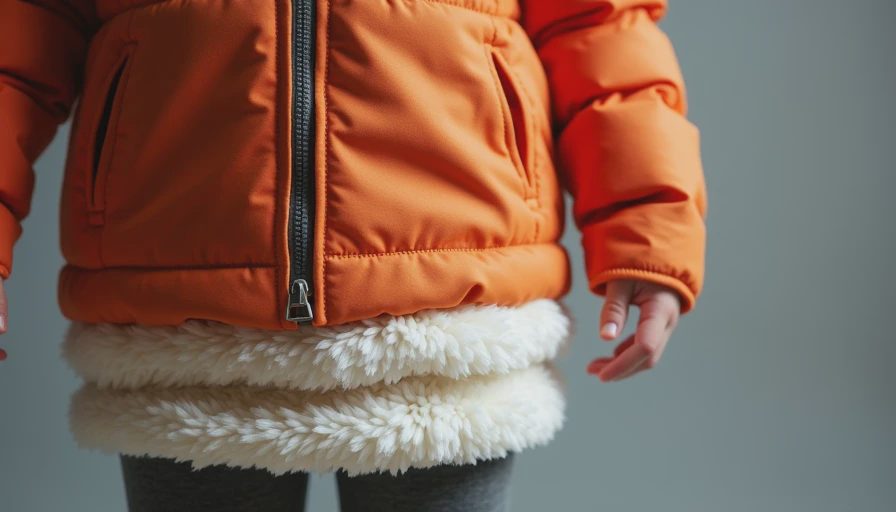 Demonstration of proper layering system for kindergarten winter clothes