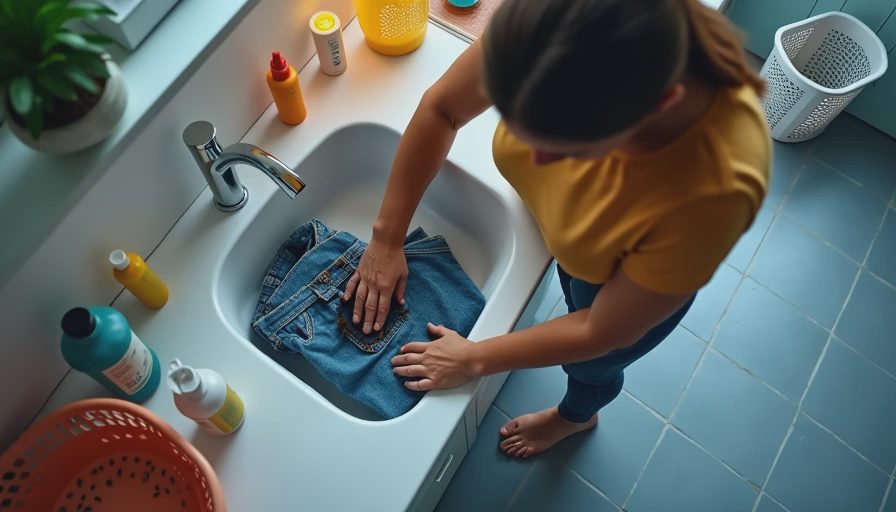 Visual context for how to get oil out of clothes