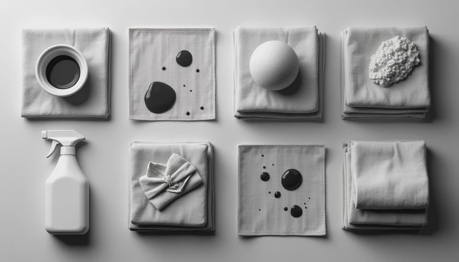 Visual context for how to get grease stains out of clothes