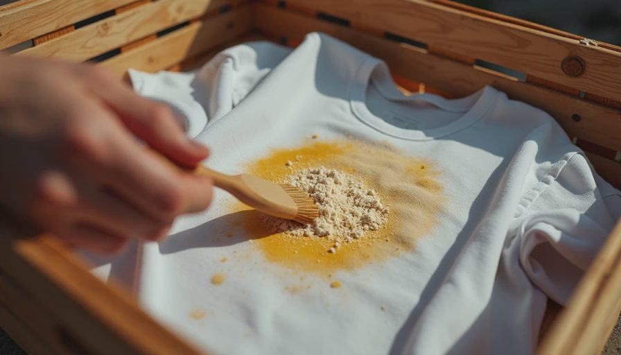 Visual context for baking soda for yellow stains