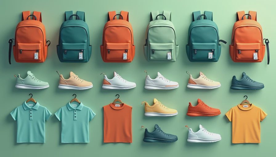 Visual context for back to school clothes