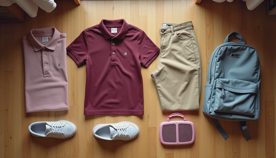 Illustration for school clothes
