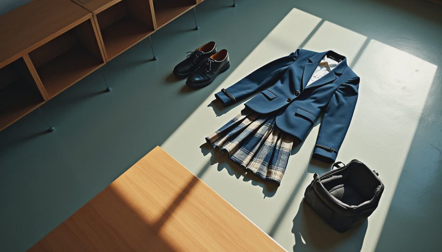 Visual context for girls school uniform