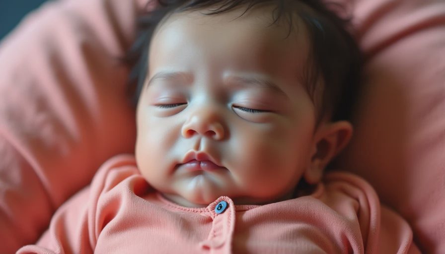 Illustration for newborn girl clothes
