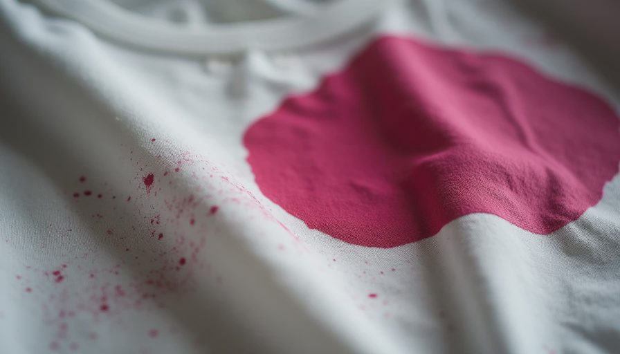 Visual context for how to get pink stains out of white clothes