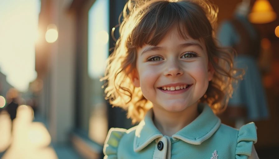 Visual context for designer kids clothes